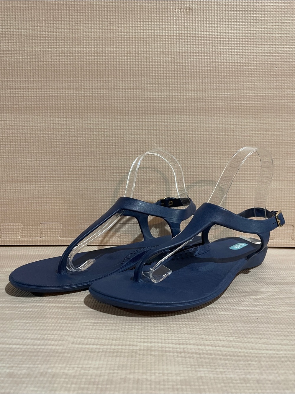 Women’s Blue T-Strap Thong EVA Sandals
